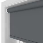 Easton Blackout Smoked Char Motorised Roller Blind