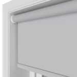 Easton Blackout Soft Ash Motorised Roller Blind