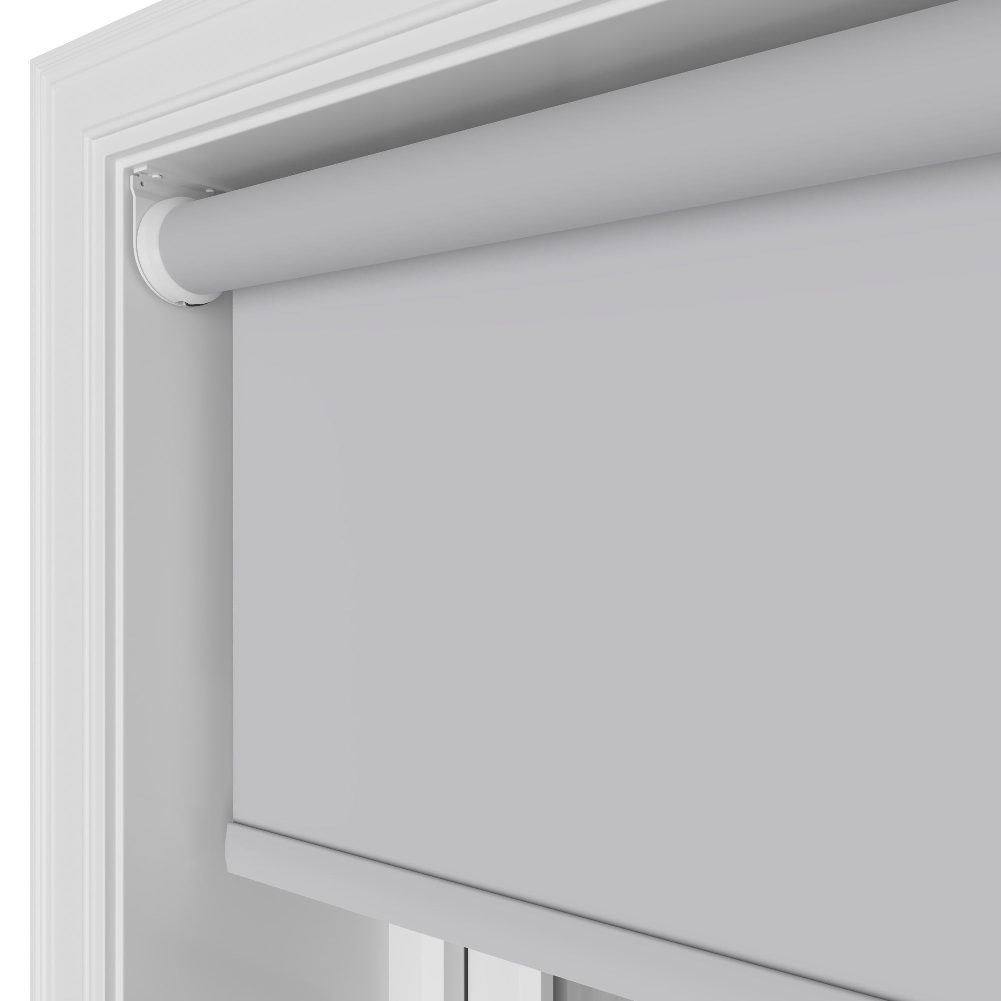 Easton Blackout Soft Ash Motorised Roller Blind - Image 4
