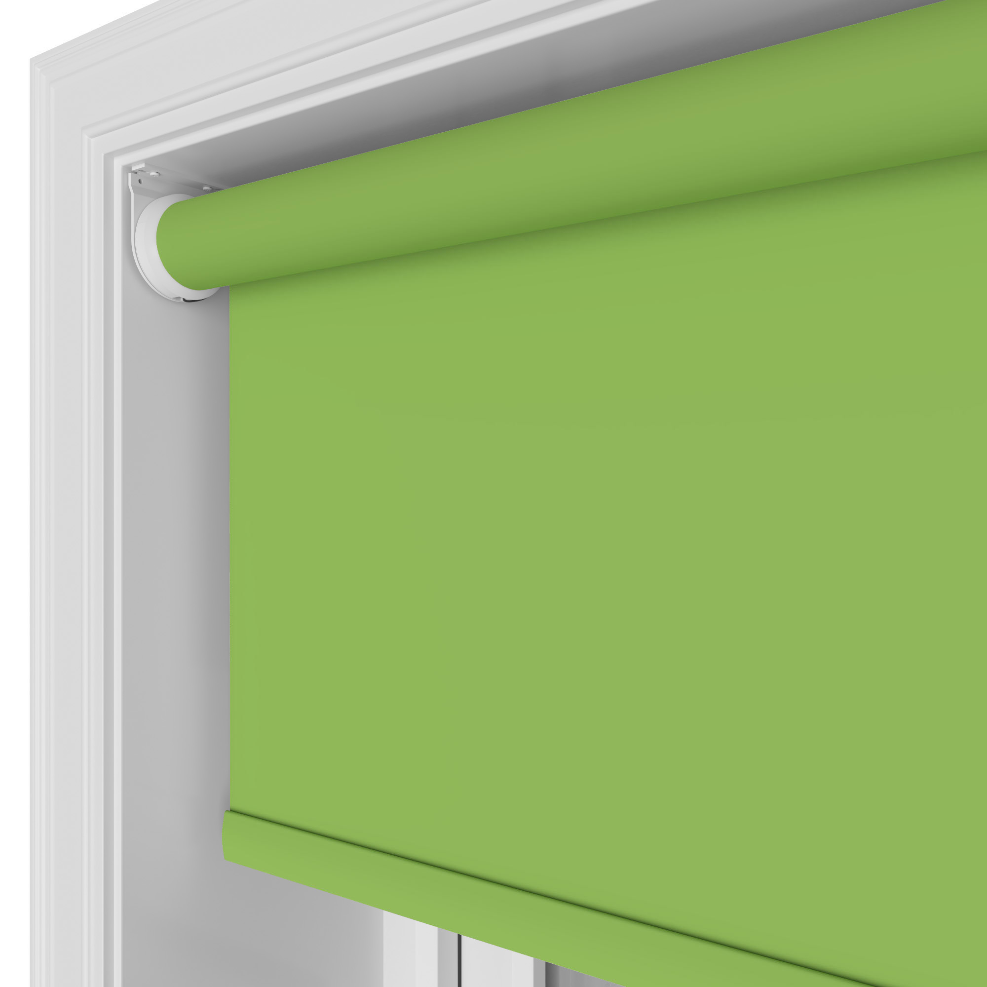 Easton Blackout Fresh Kiwi Motorised Roller Blind - Image 4